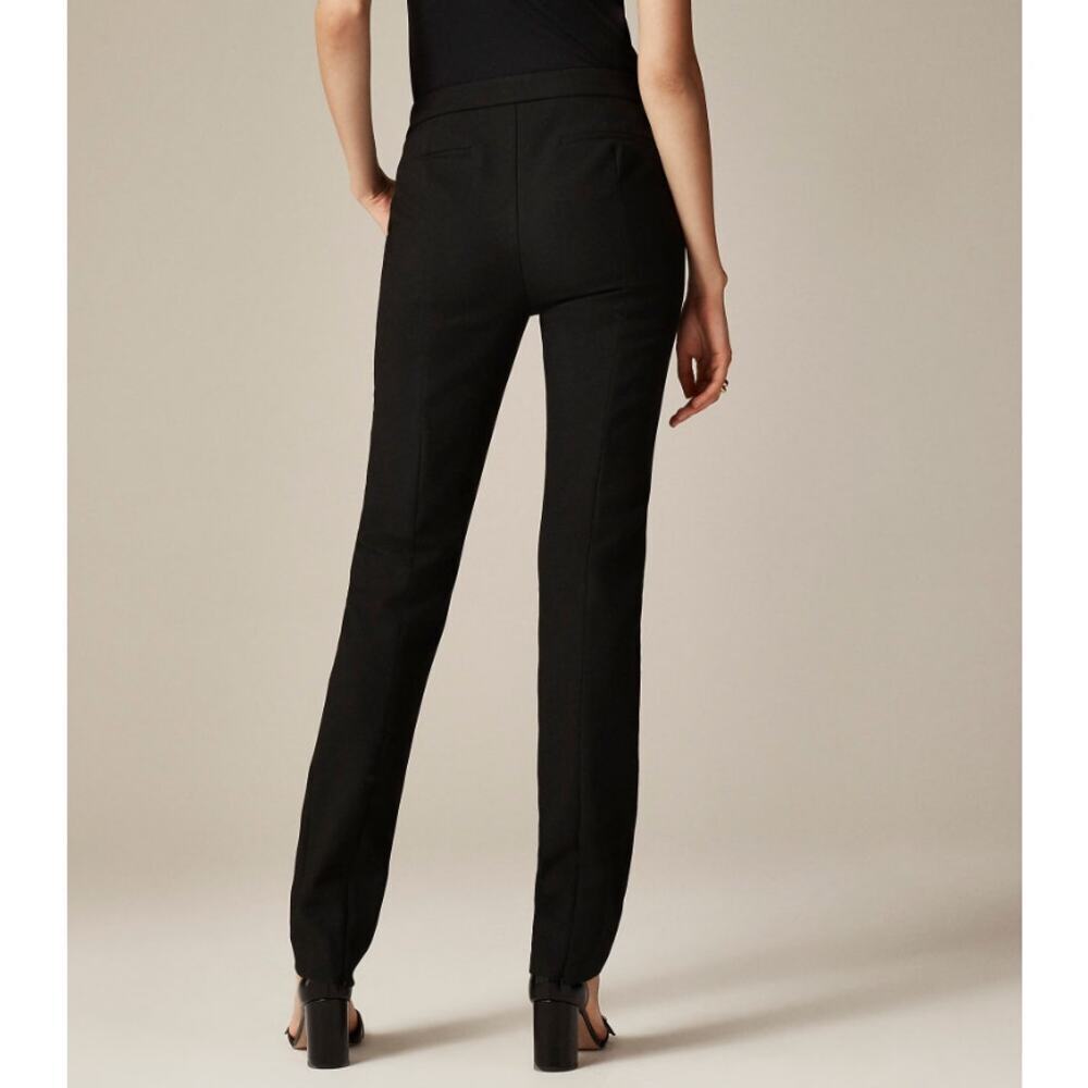 J.Crew Petite Slim Tapered Pant in Four Season Stretch Black Size 2P NWT - Picture 3 of 7